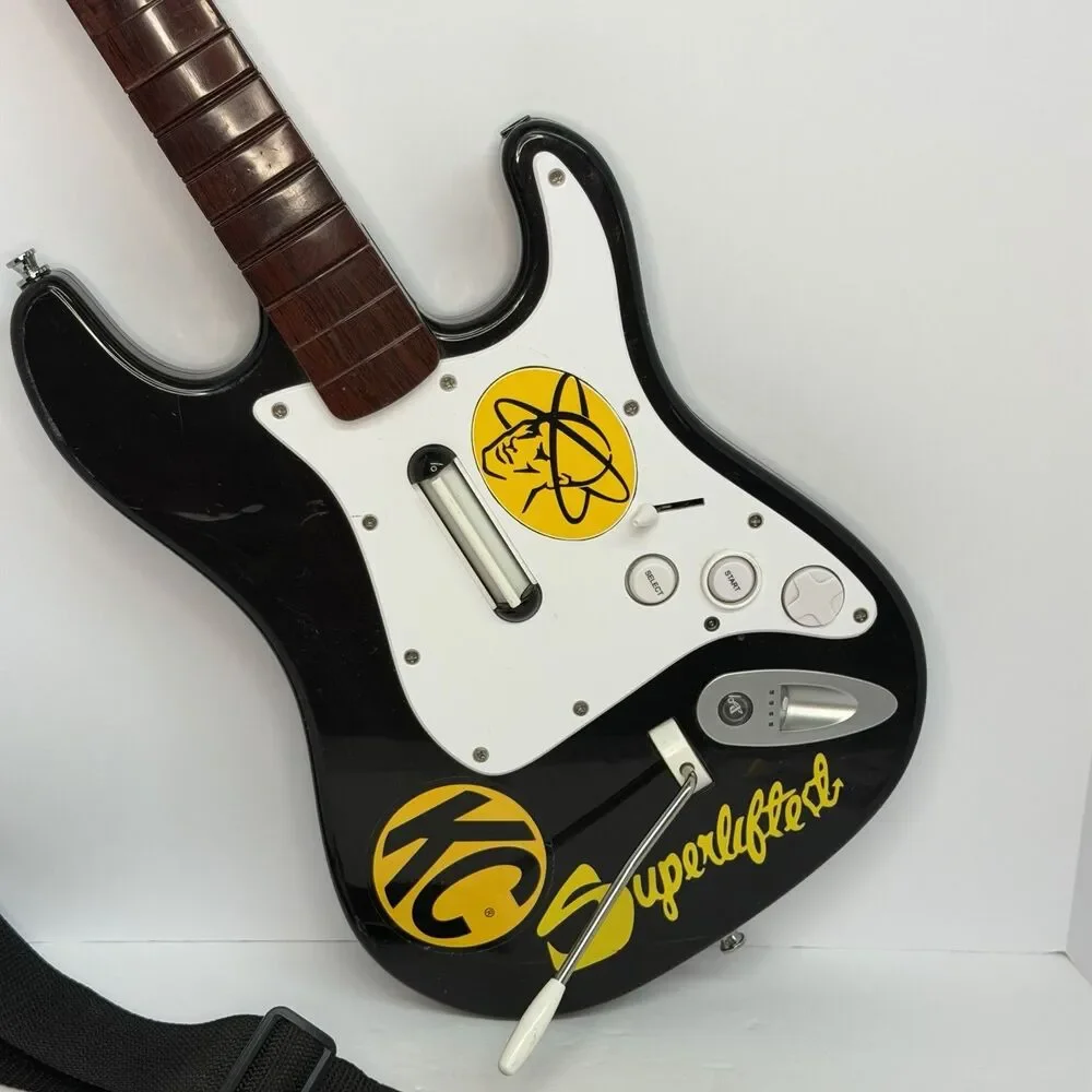 Rock Band 2 PS3 Harmonix PSGTS2 Fender Guitar Controller Powers On No Dongle